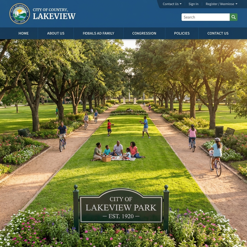 Families enjoying outdoor activities in a beautiful Lancaster city park